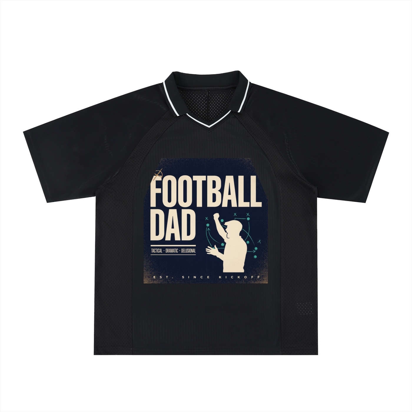 Striped V-Neck Soccer Jersey