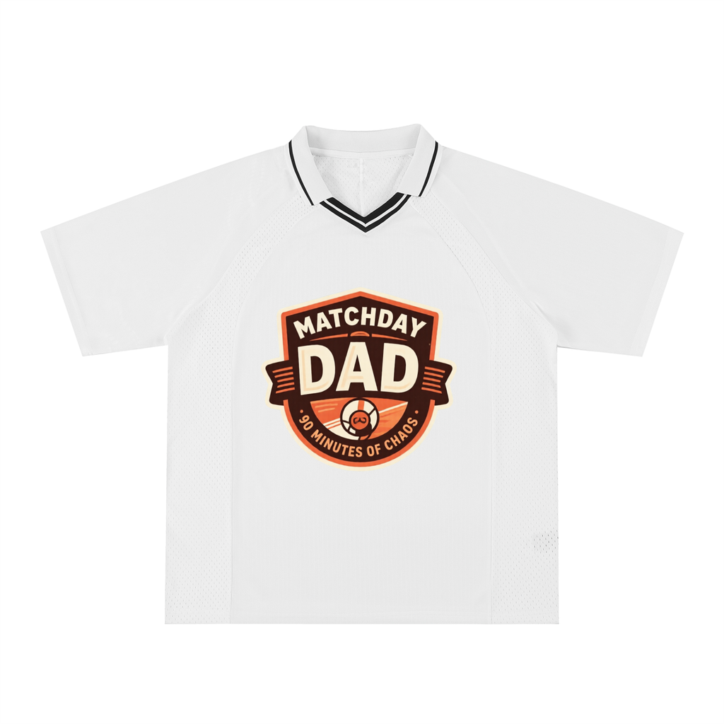 Striped V-Neck Soccer Jersey