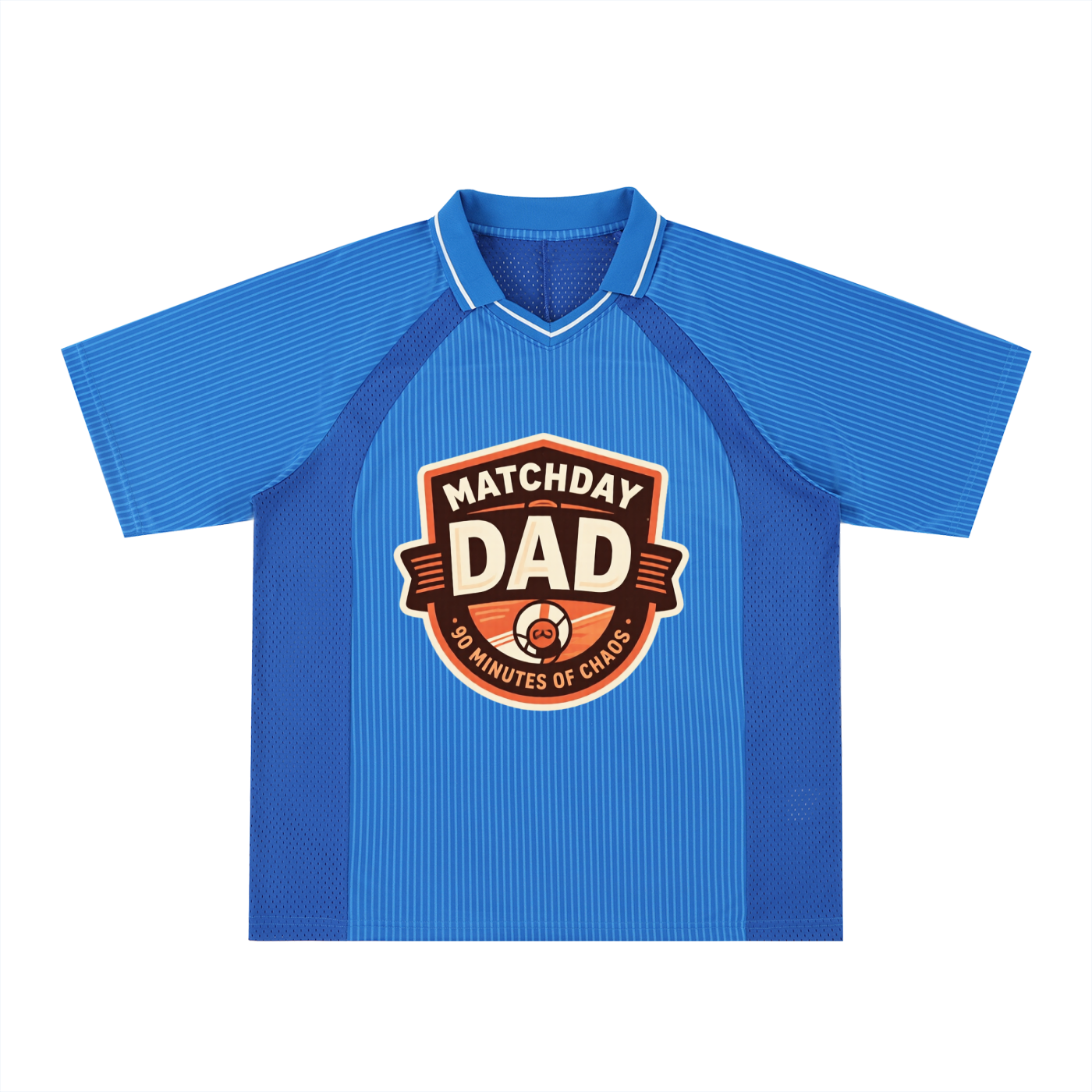 Striped V-Neck Soccer Jersey