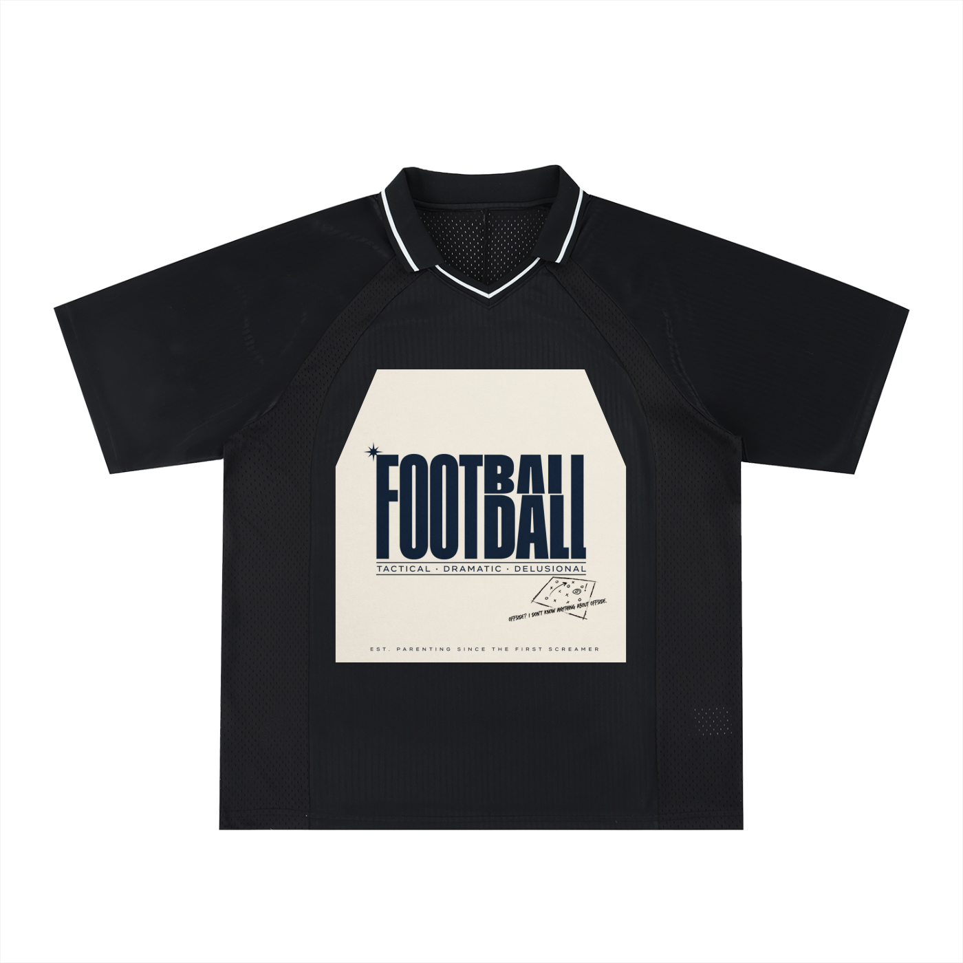 Striped V-Neck Soccer Jersey