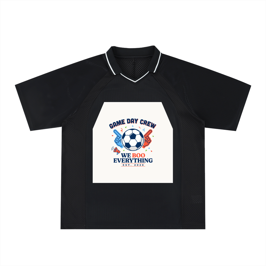 Striped V-Neck Soccer Jersey