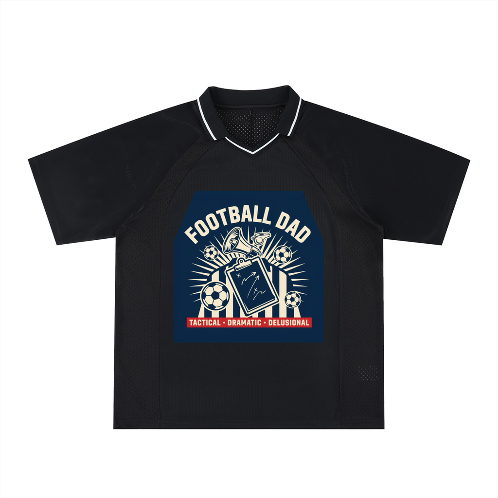 Striped V-Neck Soccer Jersey