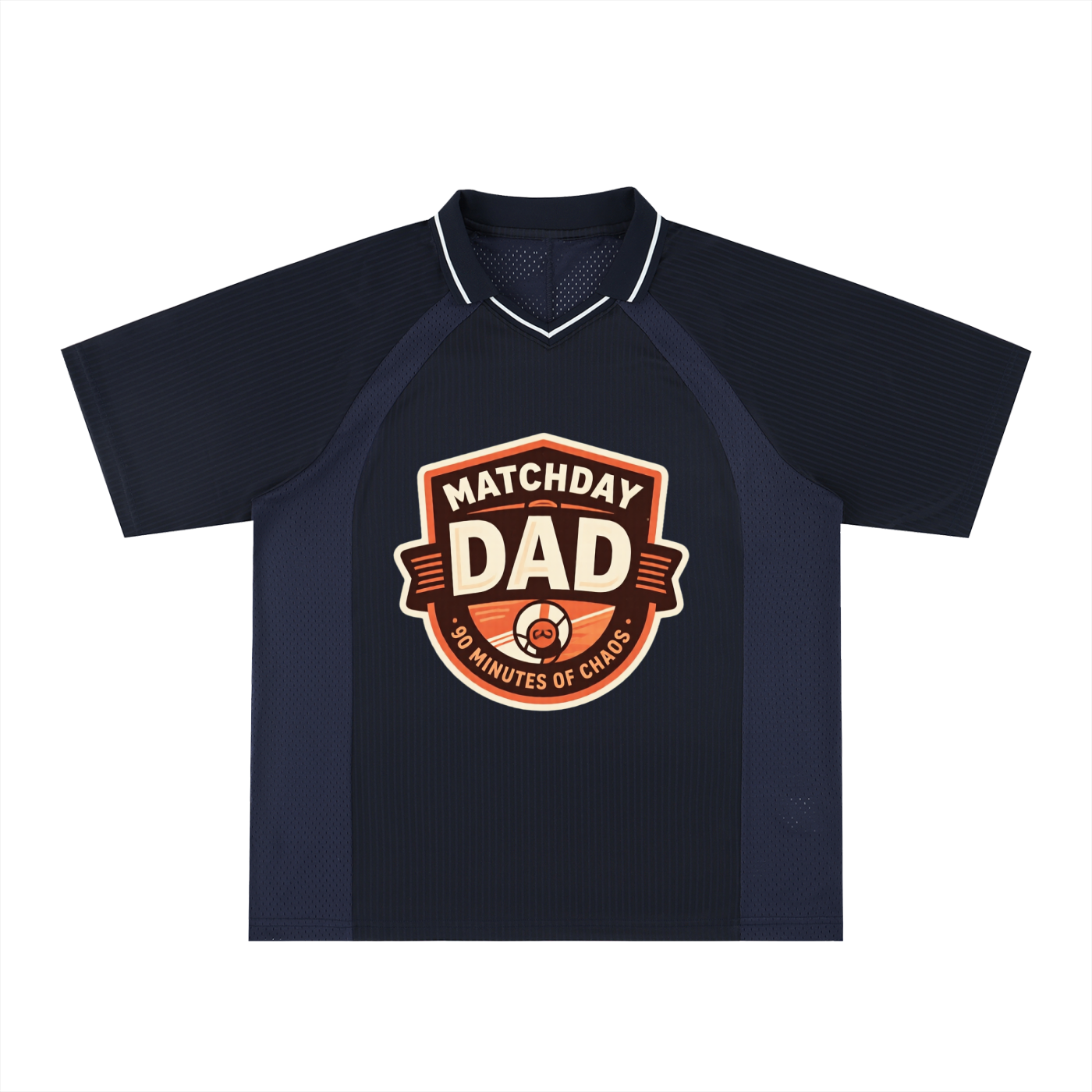 Striped V-Neck Soccer Jersey
